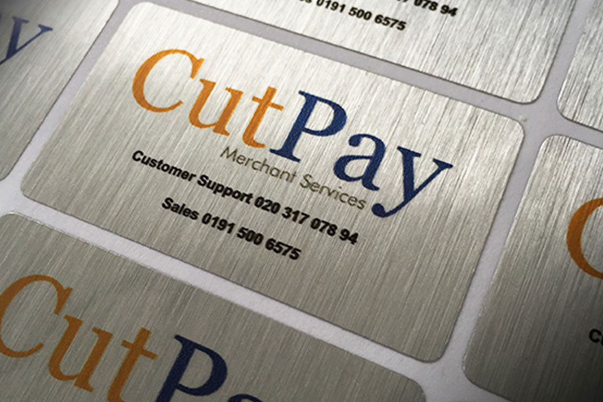 Brushed Aluminum Labels