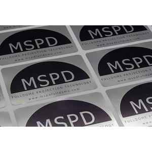 Metallic Silver Labels