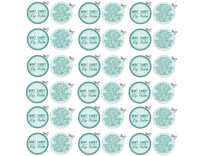 photo about Printable Lip Balm Labels known as Customized Lip Balm Labels Printable Lip Balm Labels