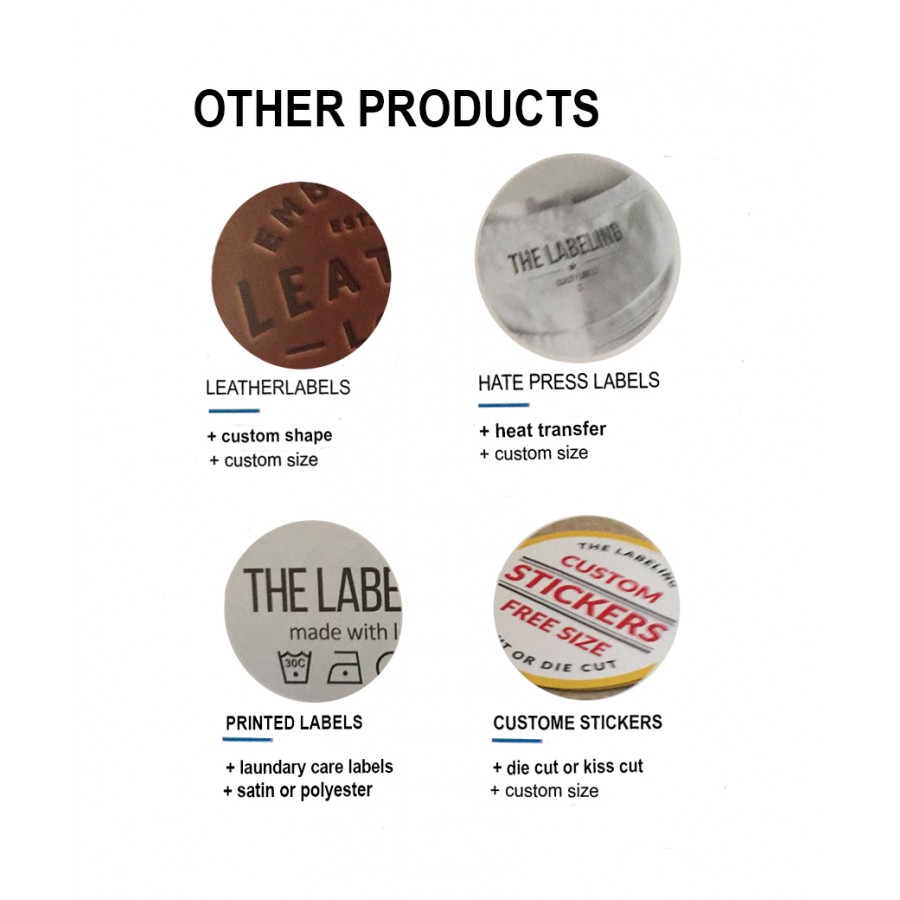Round Woven Labels