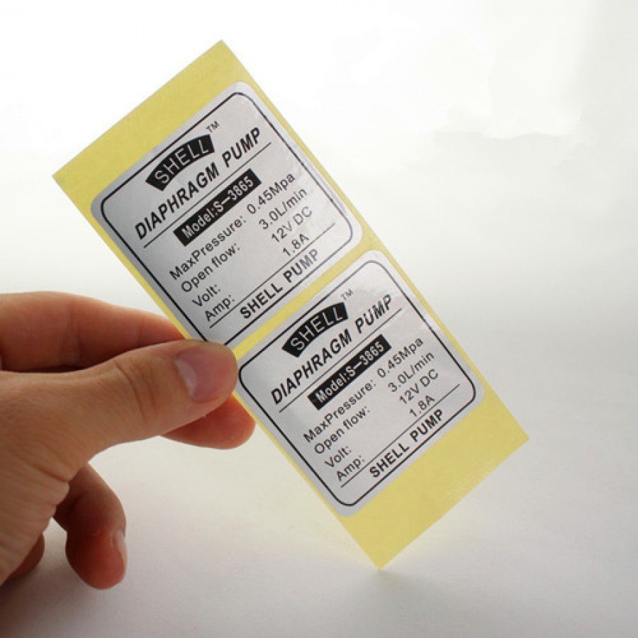 Custom Silver Labels