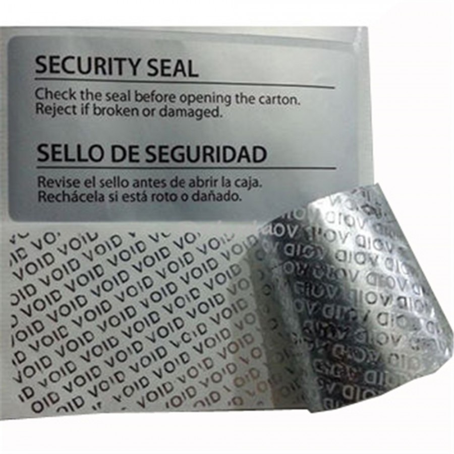 Custom Tamper Evident Security Labels