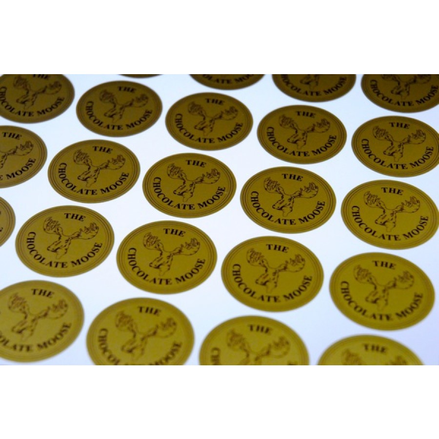 Custom Metallic Gold Labels
