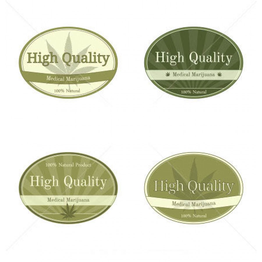Oval Health & Beauty Labels