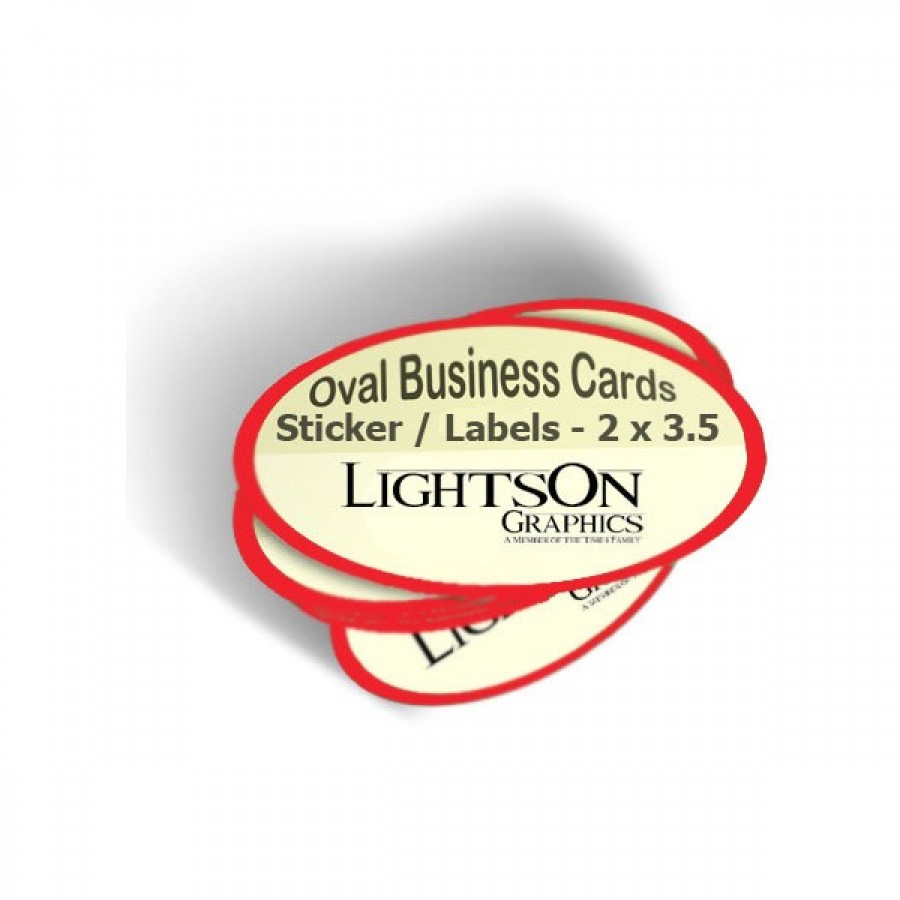 Oval Premium Paper Labels