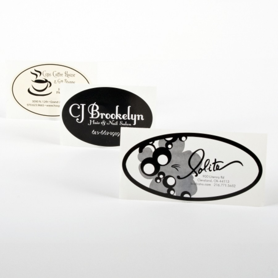 Oval Clear Labels