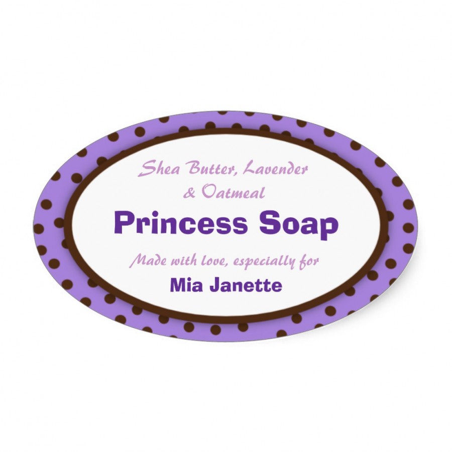 Oval Soap Labels