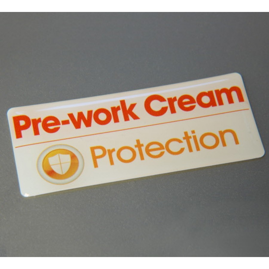 Rectangle Resin domed labels