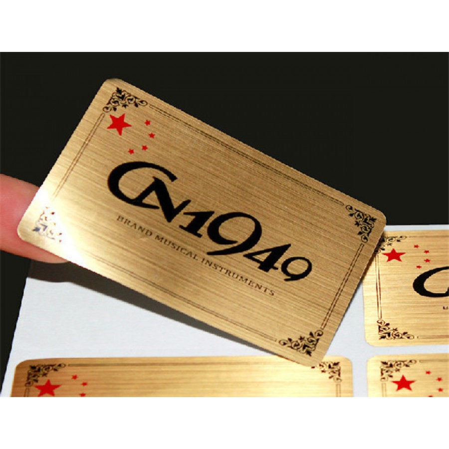 Rectangle Brushed Aluminium Labels