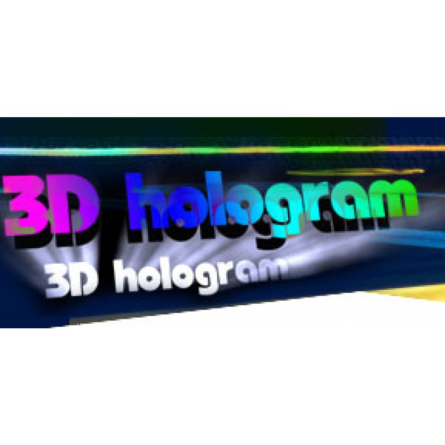 Rectangle 3D Hologram Labels