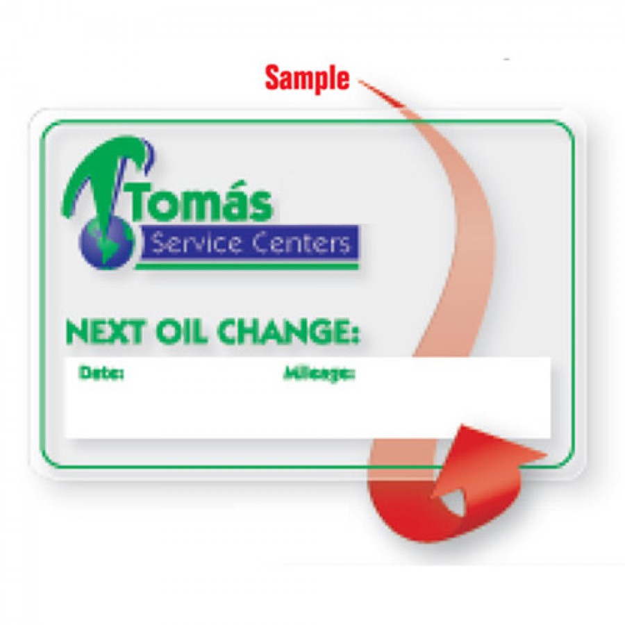 Rectangle static cling window labels