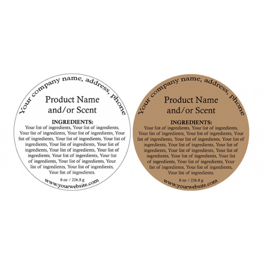 Round Product Labels