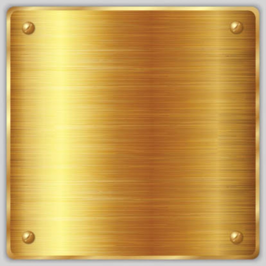 Square Gold Metallic Labels