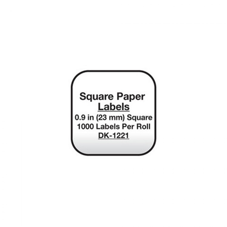 Square paper labels 