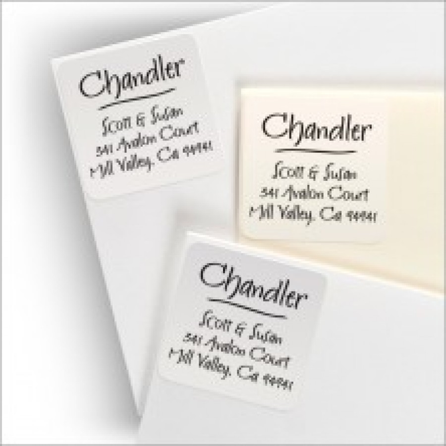 Square Clear Labels