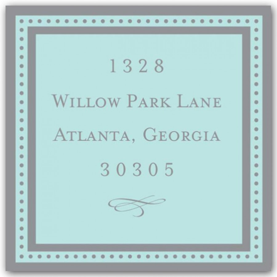 Square Return Address Labels