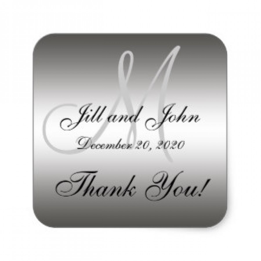 Square Silver Labels