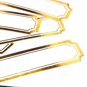 Die Cut Gold Labels