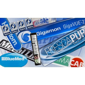 Die cut Resin domed labels