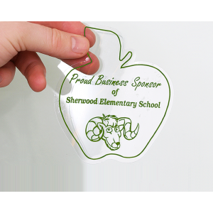 Die Cut static cling window labels