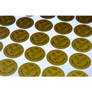 Custom Metallic Gold Labels