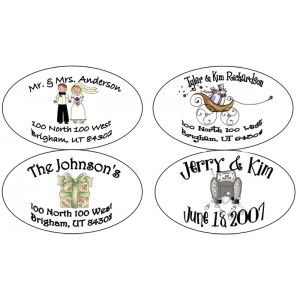 Oval Address Labels