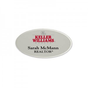 Oval Frosted / Etched Labels 