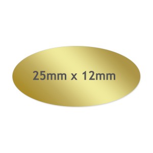 Oval Kiss Cut Labels