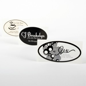 Oval Clear Labels