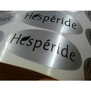 Oval Silver Labels