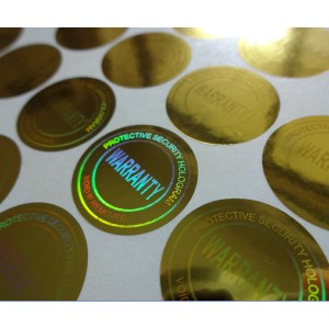 Round Block-out Vinyl Labels (Glossy)