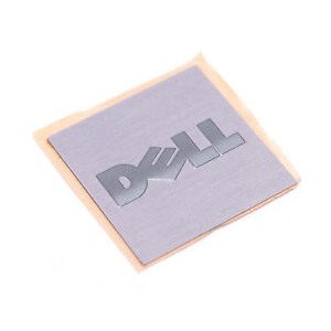 Square Brushed Aluminium Labels