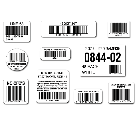 Die Cut Barcode Labels