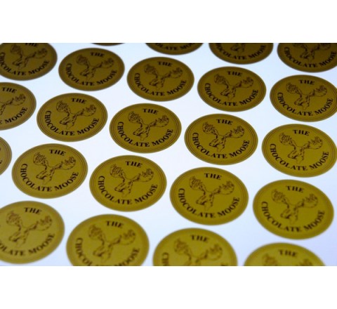 Custom Metallic Gold Labels