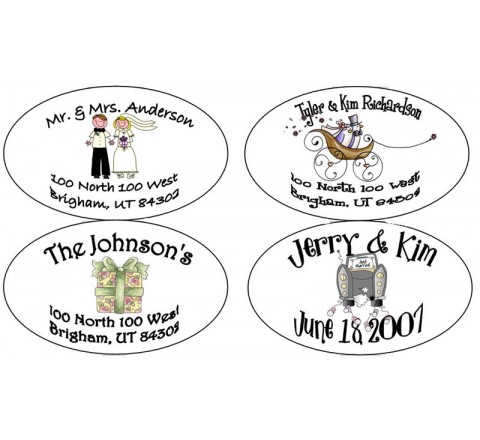 Oval Address Labels