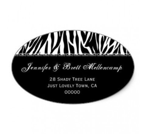 Oval Return Address Labels