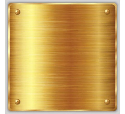Gold Metallic Square Labels