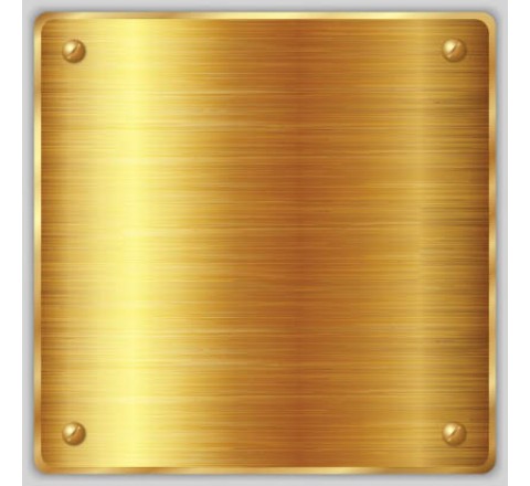 Gold Metallic Square Labels