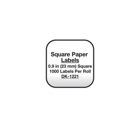 Square paper labels 