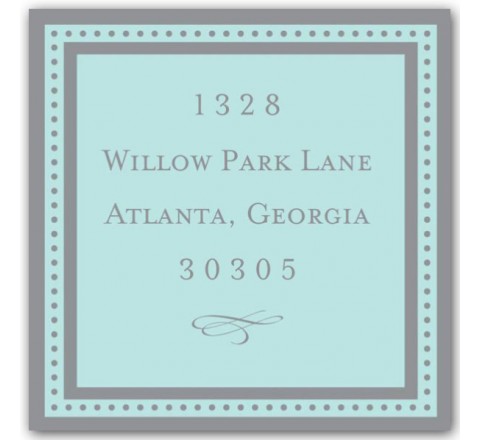 Square Return Address Labels